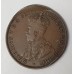 AUSTRALIA 1917 . ONE 1 PENNY . ERROR . MIS-STRUCK IN AN ODD SHAPE
